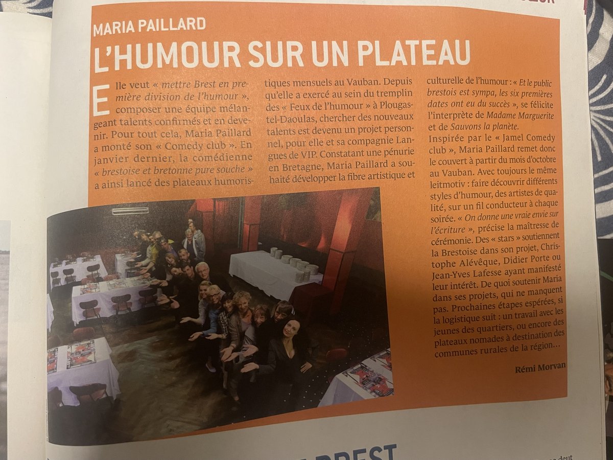 L’humour sur un plateau — Archive de presse